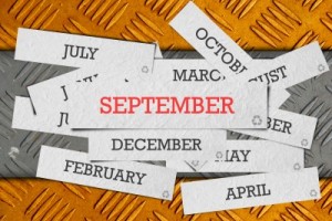 pieces of paper with the days of the month on them.